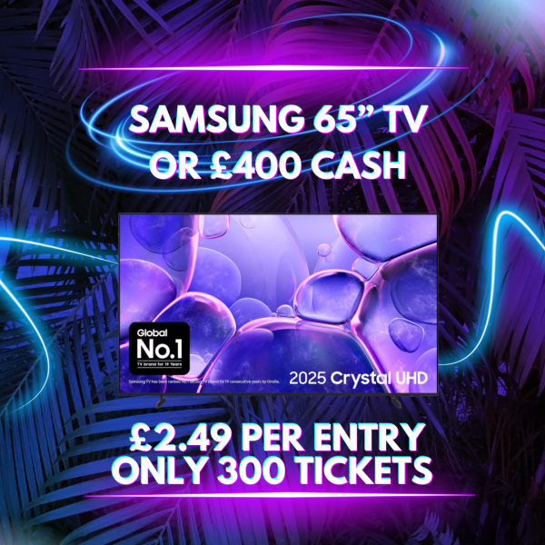 Samsung 65” TV or £400 Cash